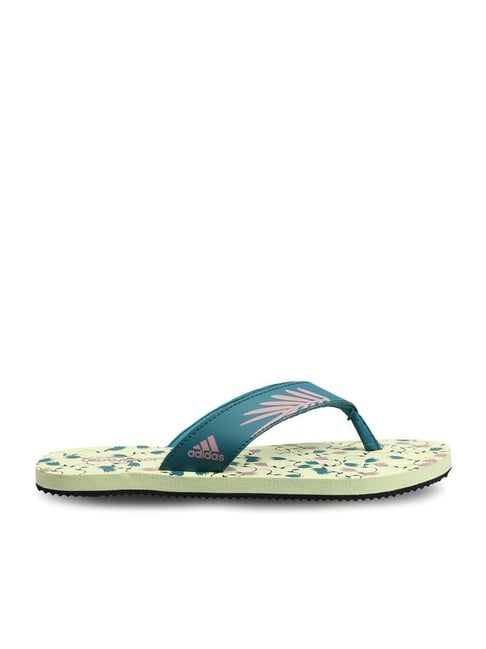 Adidas Women's CLOUDFOAM W Turquoise Flip Flops