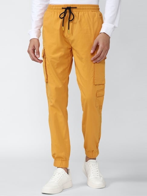 Yellow cargo pants forever on sale 21