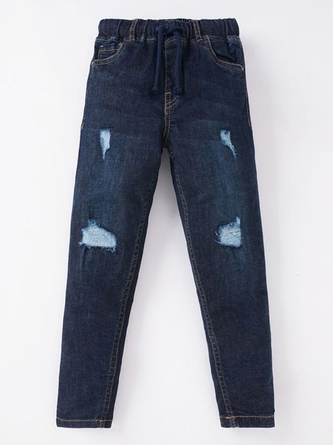 LE PEBBLE Regular Girls Dark Blue Jeans - Buy LE PEBBLE Regular Girls Dark  Blue Jeans Online at Best Prices in India