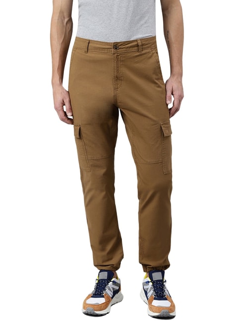 Buy Timberland men relaxed fit textured cargo pants brown Online | Brands  For Less