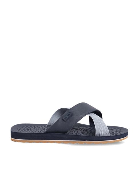 Aldo Men's Navy Cross Strap Sandals