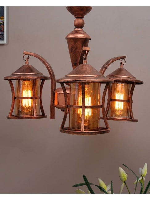 Buy Homesake Vintage Edison Brown 3-In-1 Rubbed Oil Antique Chandelier at  Best Price Tata CLiQ