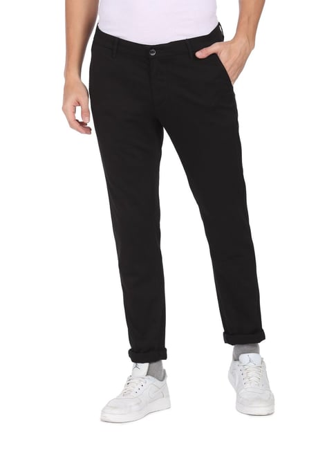 Buy now mens black slim fit clean look Trouser  Wrogn by virat kohli   WKTR2125