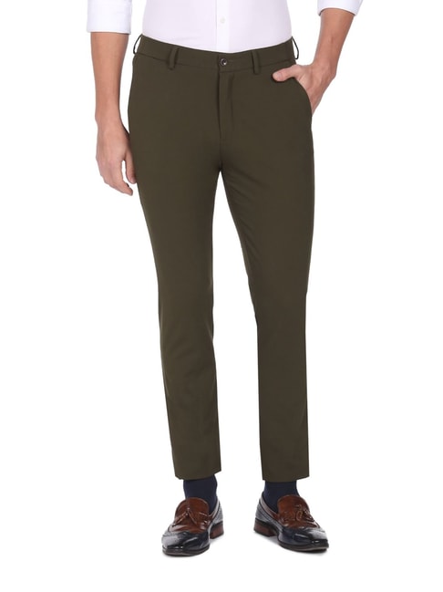 Buy Olive Green Men Pant Cotton for Best Price, Reviews, Free Shipping