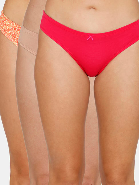 Zivame Assorted Bikini Panty - Pack of 3 Price in India