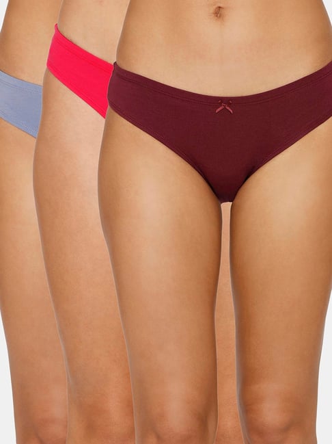 Zivame Assorted Bikini Panty - Pack of 3 Price in India