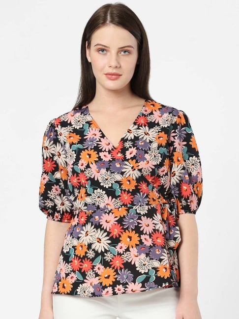 Vero Moda Black Printed Top