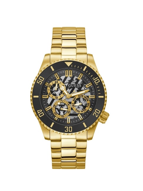GUESS AXLE Men Round Gold Tone Dial Analog Watch - GW0488G2-picture-42