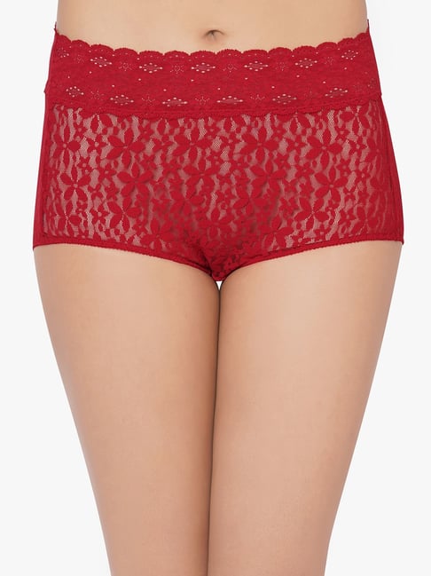 Wacoal Red Lace Hipster Panty Price in India