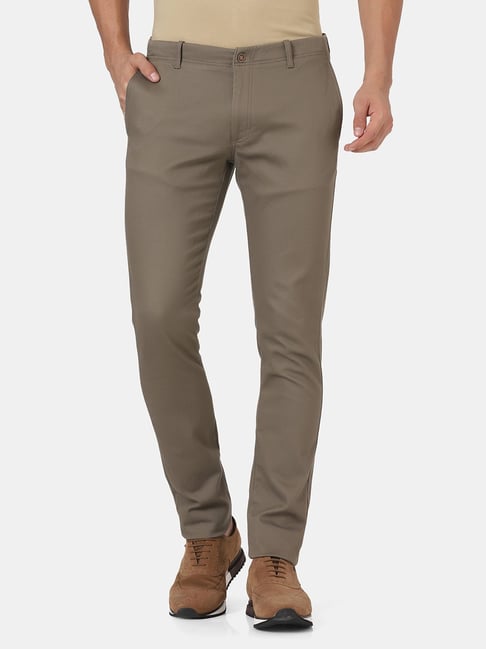 Buy Blackberrys Brown Cotton Skinny Fit Trousers for Mens Online  Tata CLiQ