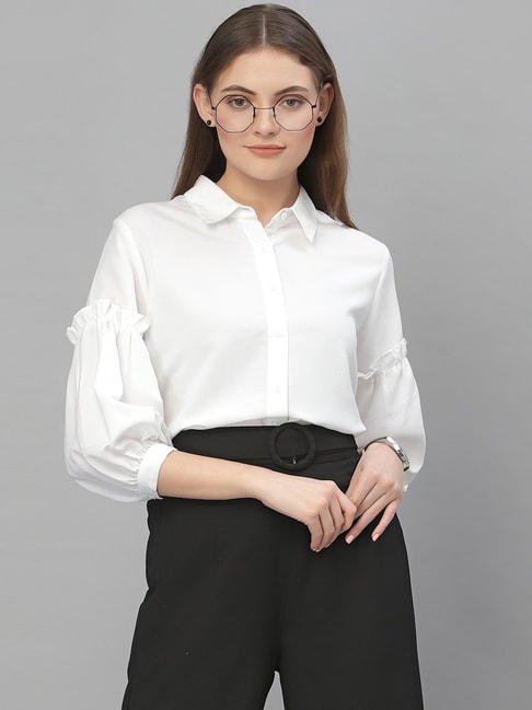 Style Quotient White Regular Fit Shirt Price in India