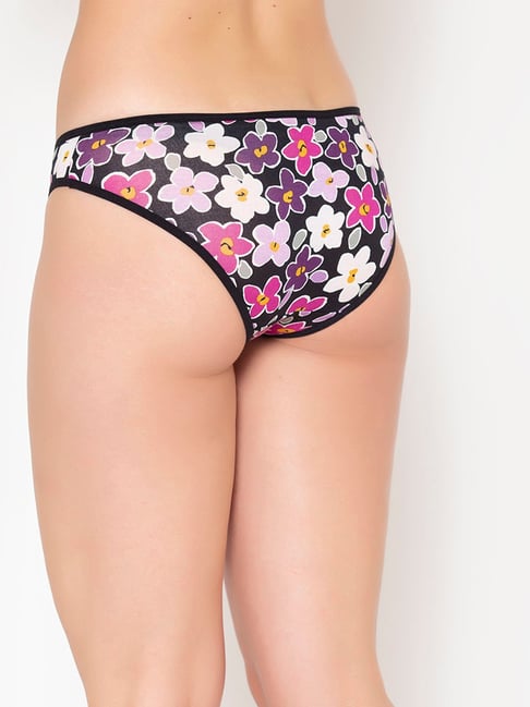 Buy CLOVIA Low Waist Floral Print Bikini Panty in Multicolour