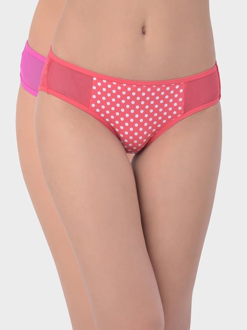 Buy Clovia Multicolor Polka Dot Bikini Panty (Pack Of 2) for Women Online @ Tata  CLiQ