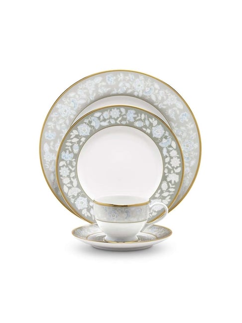 Buy NORITAKE Peach Valley White Grey Porcelain Dinner Set at