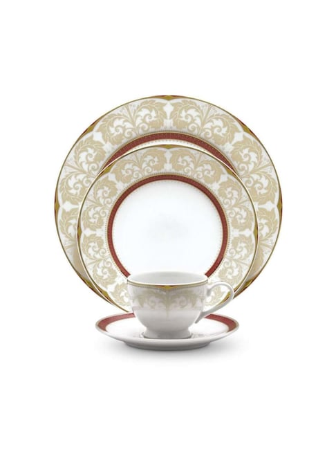 NORITAKE Queen's Fountain White & Red Porcelain Dinner Set-picture-26