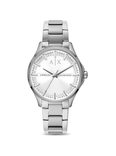 Armani exchange clearance silver watch