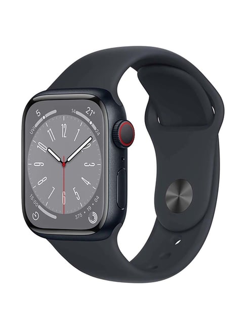 Apple Watch Series 8 GPS + Cellular 41mm Midnight Aluminium Case with Midnight Sport Band - Regular