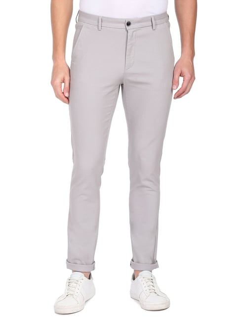 Buy Arrow Sport Mens Slim Fit Geometric Printed Casual Trousers Online -  Lulu Hypermarket India