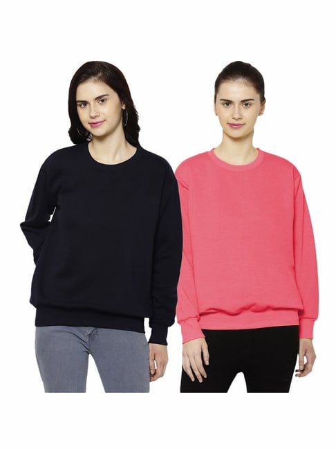 Vimal Jonney Navy & Pink Round Neck Pullover - Pack of 2-picture-16