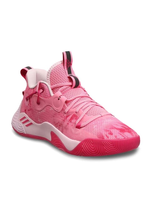 Adidas pink hotsell basketball shoes