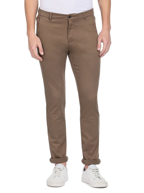 Buy Arrow Sport Mens Solid Navy Slim Fit Casual Trousers Online - Lulu  Hypermarket India