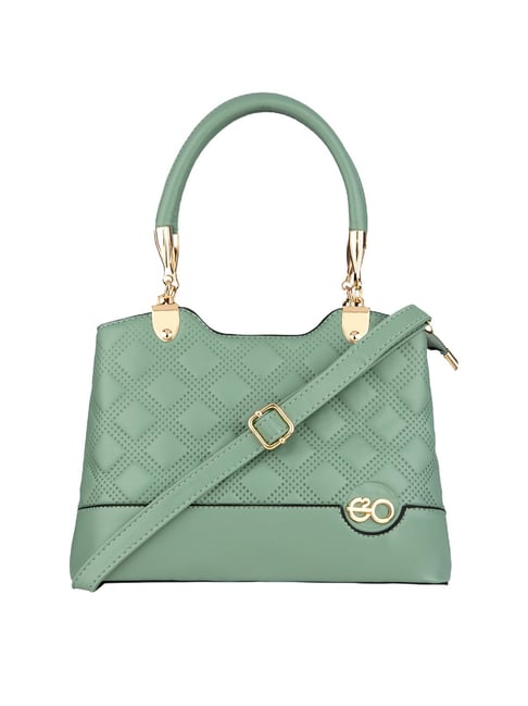 Buy E2O Green Quilted Medium Hobo Shoulder Bag at Best Price