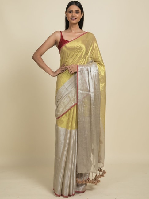 Buy Satrani Red & White Printed Saree With Unstitched Blouse for Women  Online @ Tata CLiQ