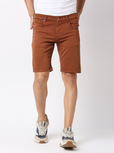 Pepe Jeans Brown Skinny fit Denim Shorts