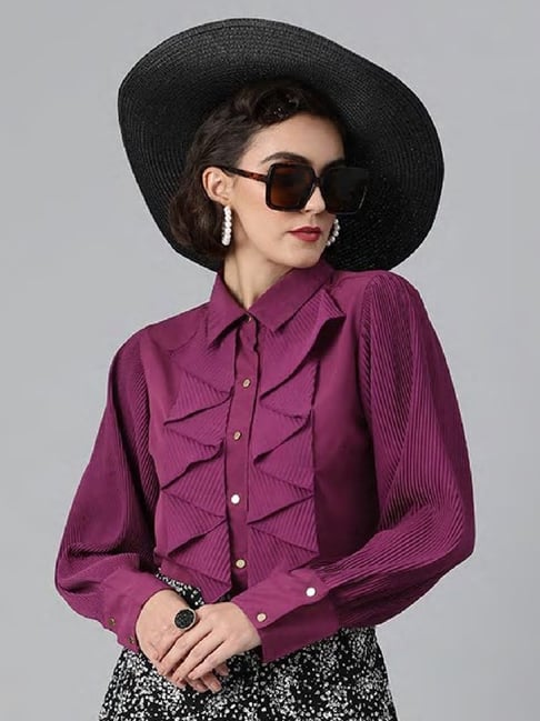 Melon by PlusS Purple Regular Fit Shirt-picture-27