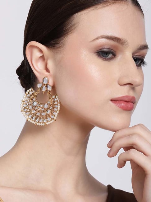 Buy Gold Earrings for Women by Jewels galaxy Online