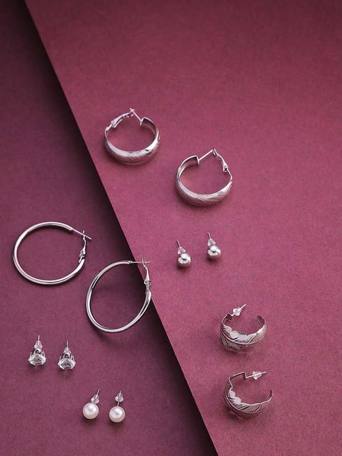 Flipkart.com - Buy GIVA Sterling Silver Sturdy Hoop Earrings for women &  girls with 925 stamped Sterling Silver Hoop Earring Online at Best Prices  in India