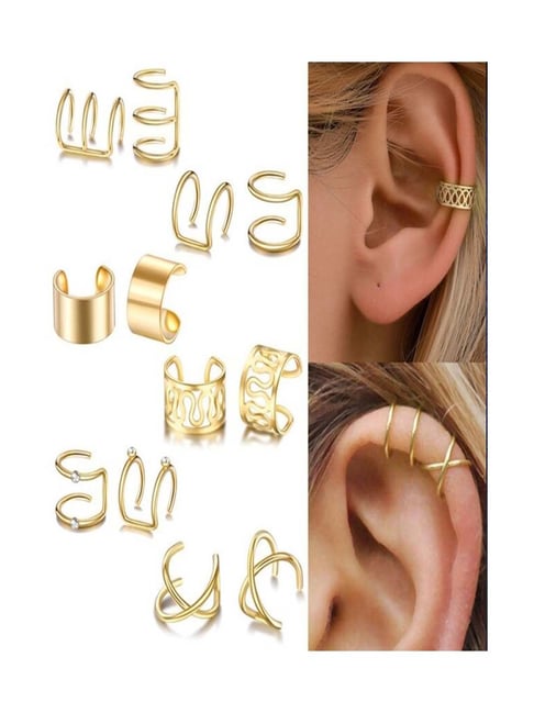 Fashion Ear Cuff Clip Earrings | Ear Cuffs Clip Piercing | Earrings One Ear  Clip - Clip Earrings - Aliexpress