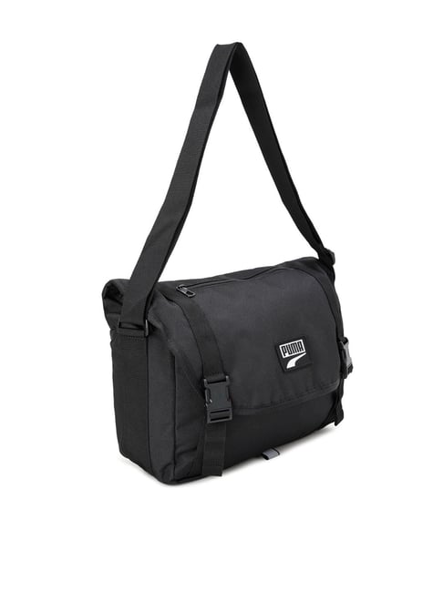 Puma Polyester Black Messenger Bag (7453601) : Amazon.in: Fashion