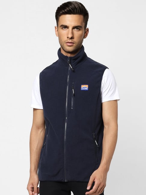 JACK & JONES Half Sleeve Solid Men Casual Jacket - Buy Navy Blue JACK &  JONES Half Sleeve Solid Men Casual Jacket Online at Best Prices in India |  Flipkart.com