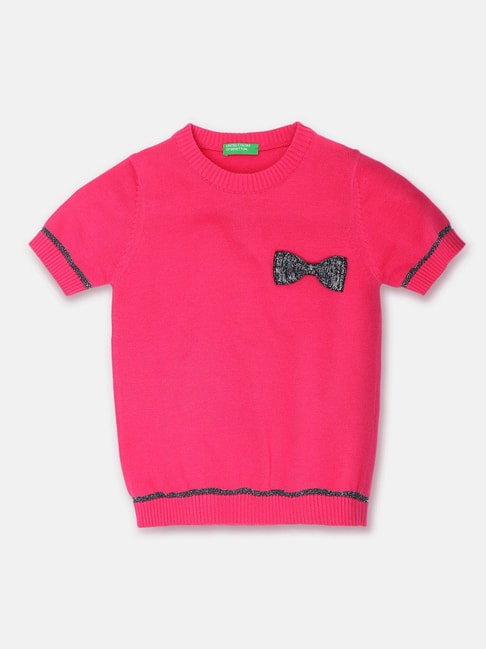 United Colors of Benetton Kids Pink Solid Top