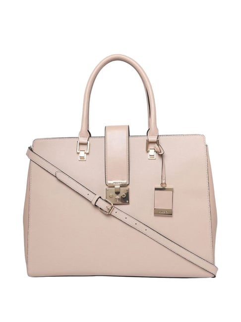 Aldo Pink Solid Medium Tote Handbag