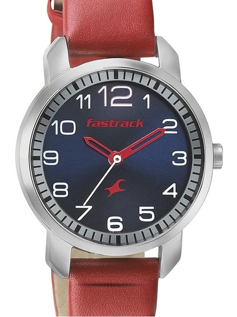 Fastrack Men Leather Purple Dial Analog Watch -Nr3089Sl01, Band Color-Black  : Amazon.in: Fashion