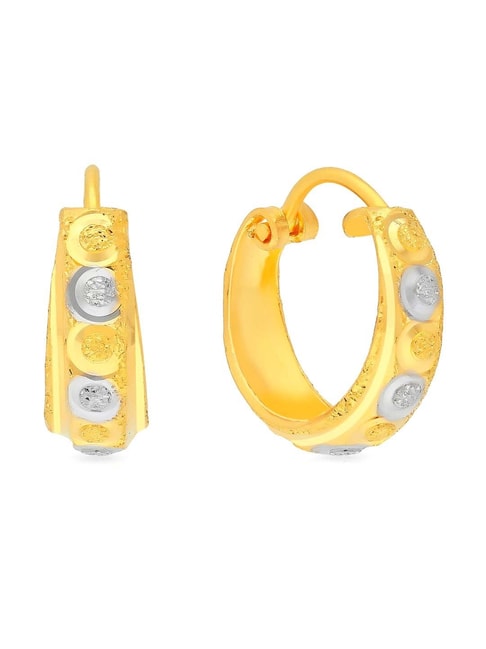Gold Hoop Earrings | Indian gold jewellery design, Gold jewelry earrings,  Gold hoop earrings