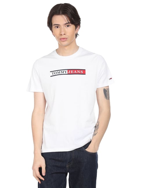 Tommy hilfiger tape t shirt hot sale