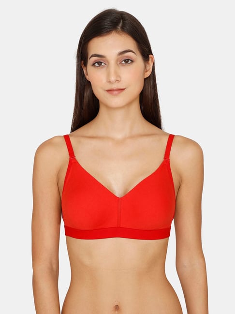 Buy Zivame Red Full Coverage Double Layered Bra for Women's Online