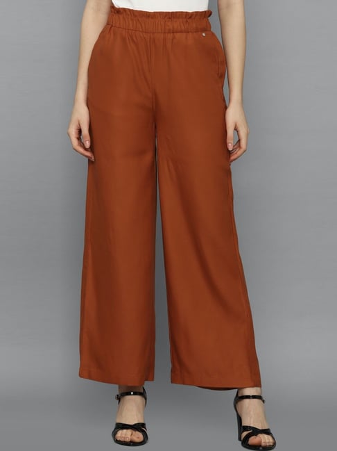 Buy Online Women MId Rise Parallel Trousers at best price  Plussin