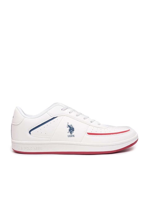 U S Polo Assn U.S. Polo Assn. Men's WAYLEN Off White Casual Sneakers