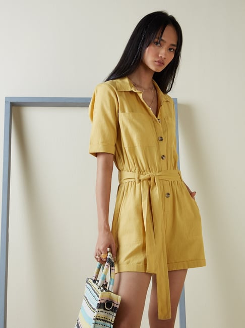 Bombay Paisley by Westside Yellow Playsuit