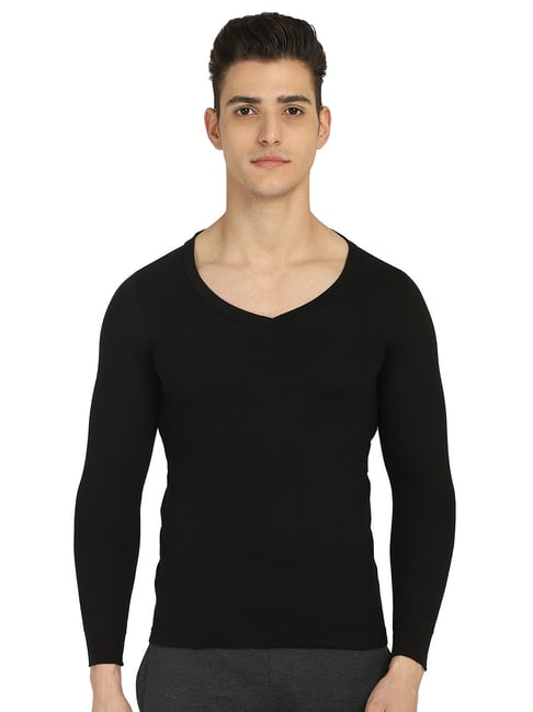 Bodycare Black Regular Fit Thermal Top