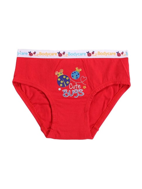 Bodycare Kids Multicolor Cotton Printed Panties (Pack of 3)