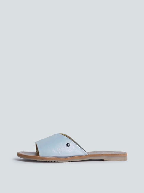 Buy LUNA BLU by Westside Gold T-Strap Sandals For Women Online At Tata CLiQ