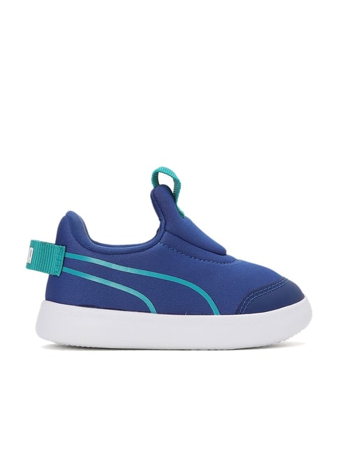 Puma Kids Courtflex V2 Sodalite Blue Slip On Shoes