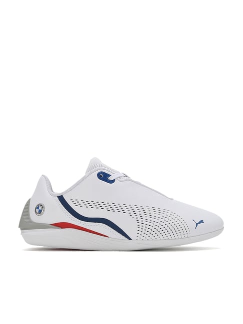 Puma Kids BMW MMS Drift Cat Decima Jr White & Estate Blue Sneakers