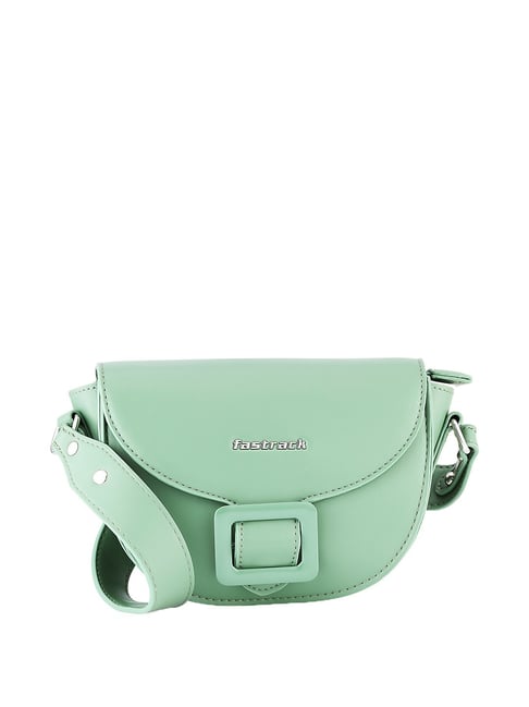 Buy Fastrack Green Textured Medium Sling Handbag Online At Best Price   Tata CLiQ
