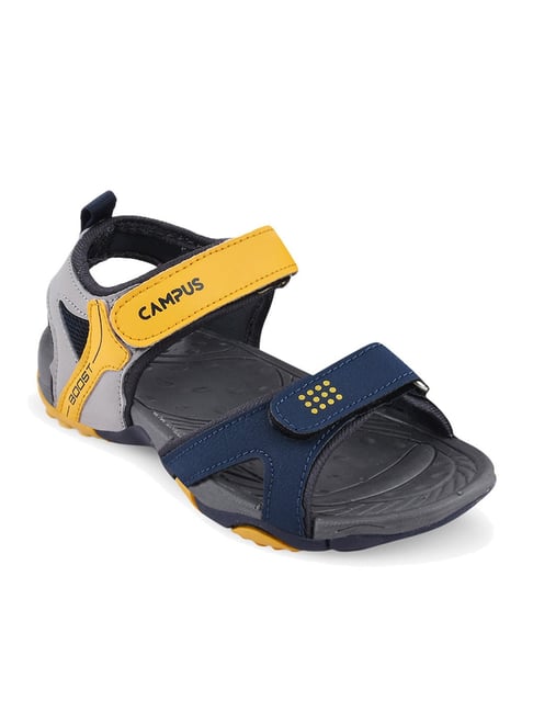 Buy Yellow Navy Thong Sandals from Westside